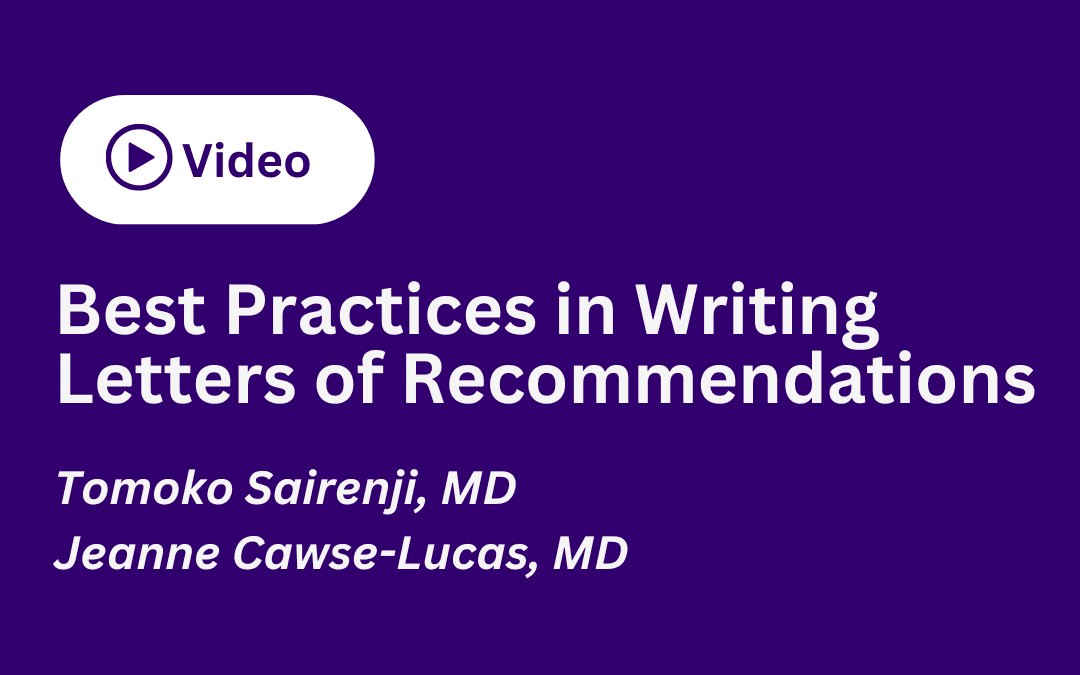 Best Practices in Writing Letters of Recommendations