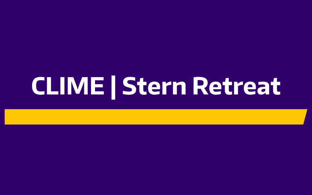 CLIME | Stern Educator Retreat